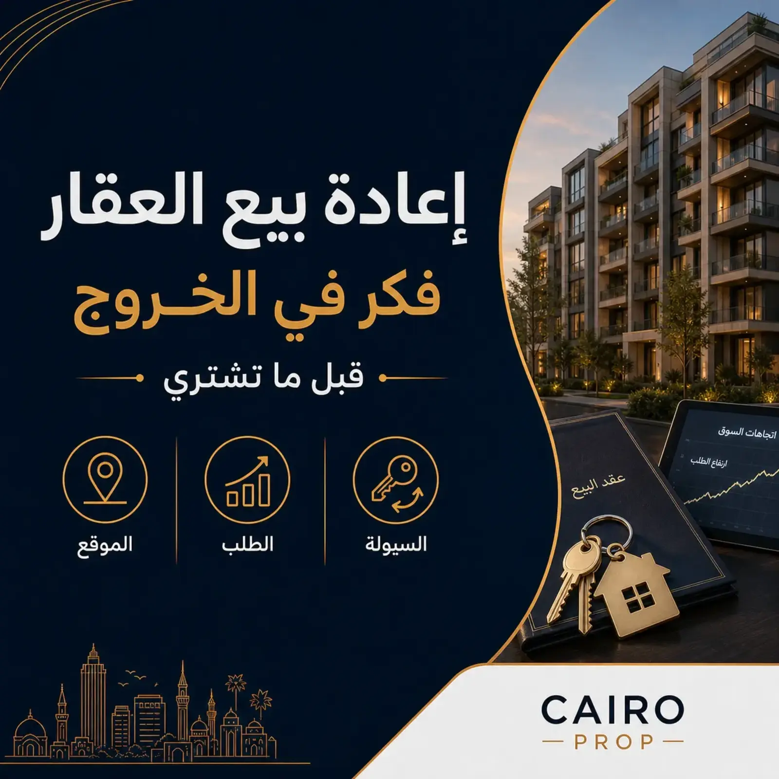 إعادة بيع العقار: عوامل تساعدك تختار وحدة أسهل في البيع لاحقًا إعادة بيع العقار: كيف تختار وحدة أسهل؟